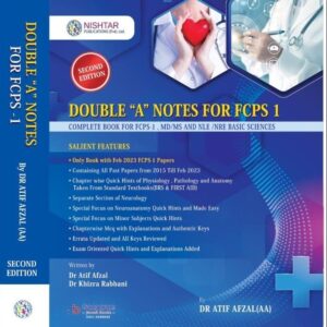 Double A Notes for FCPS-1 by Atif Afzal – 2nd Edition