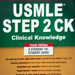 FIRST AID FOR THE USMLE STEP 2 CLINICAL KNOWLEDGE,