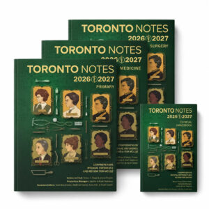 MCCQE Toronto Notes 2026 2027 Edition 3 Volume Set + Clinical Handbook